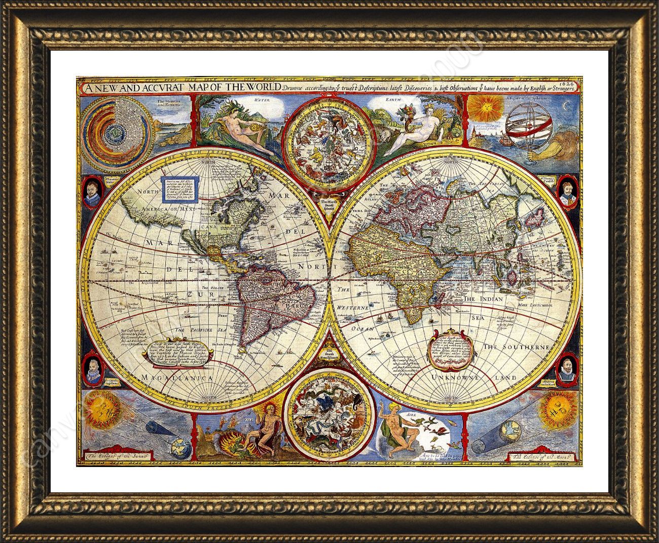 30 Vintage World Map Framed Maps Database Source