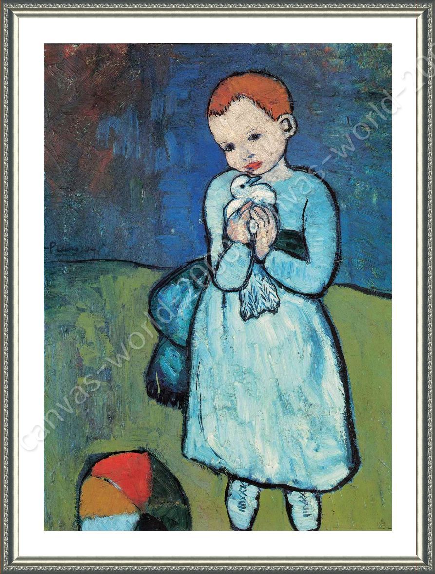 Child With Dove by Pablo Picasso | Framed canvas | Wall ...