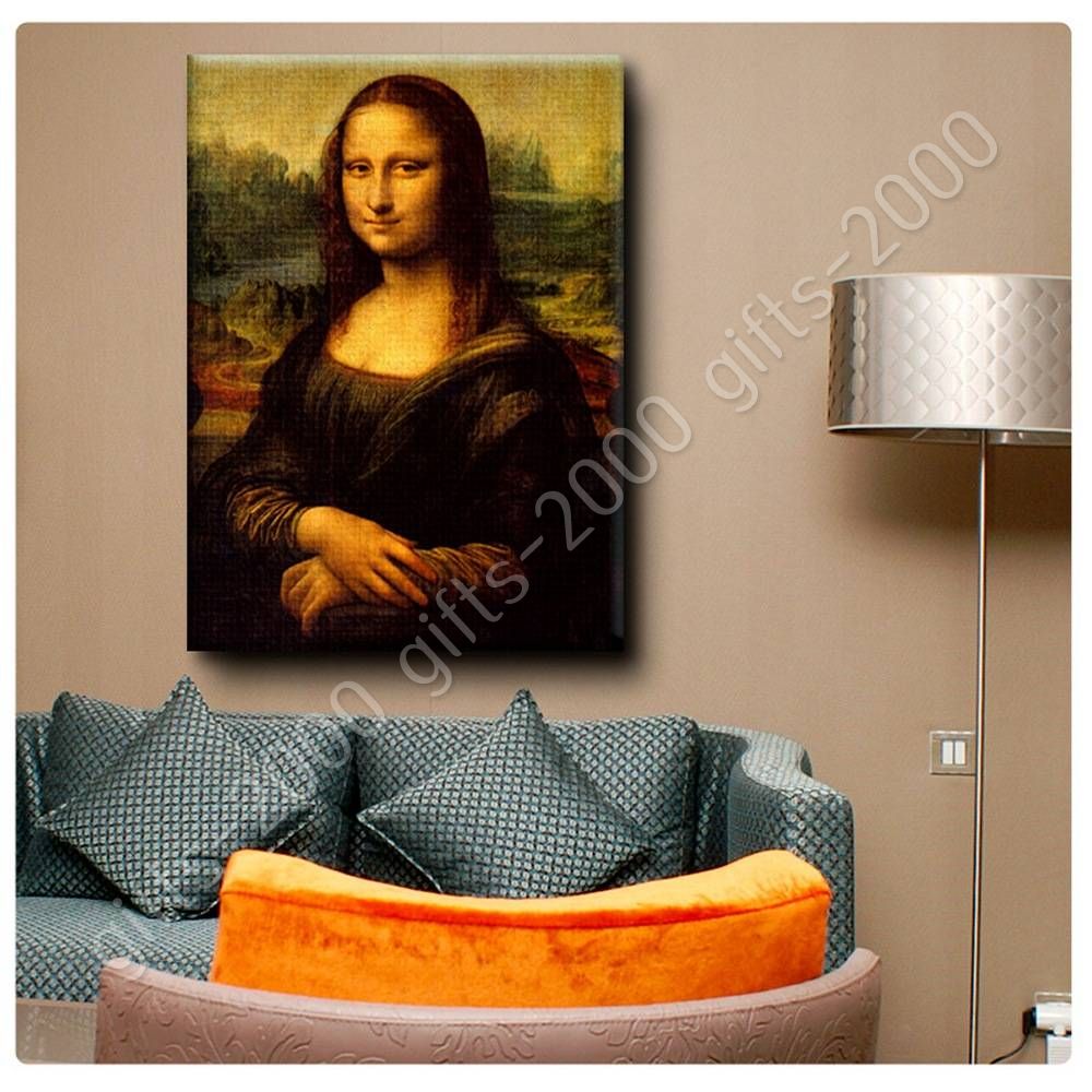 Mona Lisa By Leonardo Da Vinci Ready To Hang Canvas Wall Art Giclee