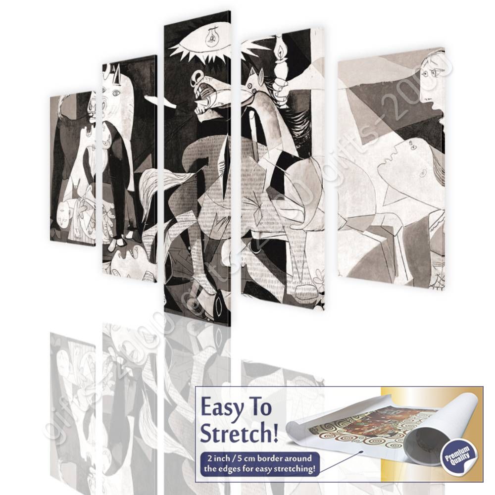 GUERNICA BY PABLO Picasso | Canvas (Rolled) | 5 Panels Wall art