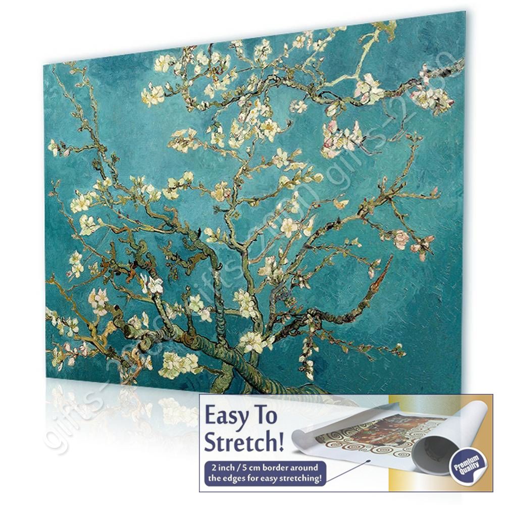 Rolled Almond Blossom by Vincent Van GoghCanvas Wall art HD painting 