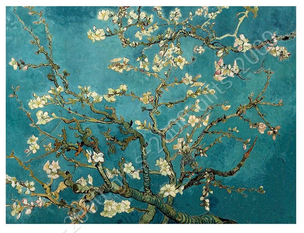 70x90x3cm Van Gogh Almond Blossom Canvas Giclee Print Wall Art Wall Decor Frame 