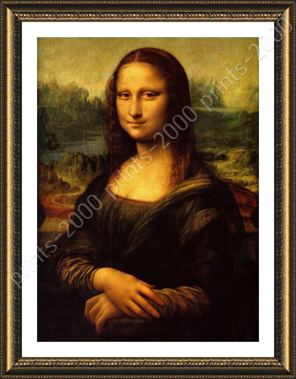 Mona Lisa by Leonardo Da Vinci | Framed canvas | Wall art oil painting print