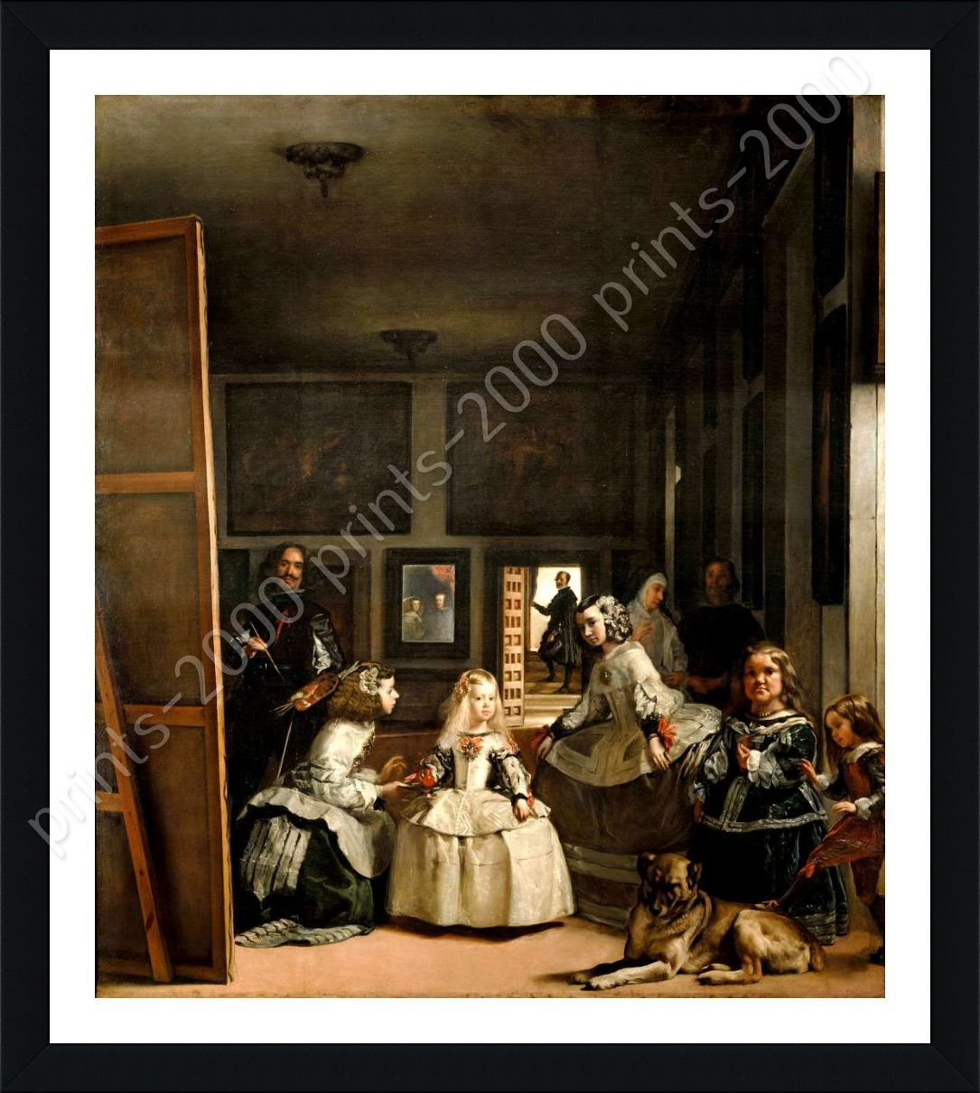 Las Meninas Maids Of Honour by Diego Velazquez | Framed canvas | Wall art HD Popularne, tanie