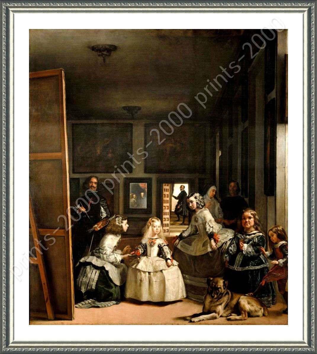 Las Meninas Maids Of Honour by Diego Velazquez | Framed canvas | Wall art HD Popularne, tanie